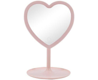 INNOGIO GIOperfect Pink Heart- Lusterko kosmetyczne różowe serce - 1360145 - zdjęcie 1